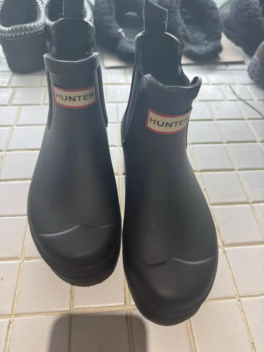 헌터 첼시 숏 레인부츠