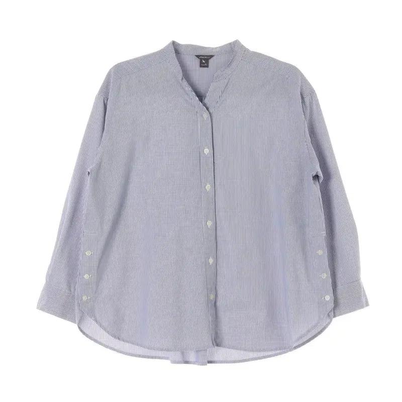 [에디바우어] 코튼 블렌드 스트라이프 셔츠 (여성 L)