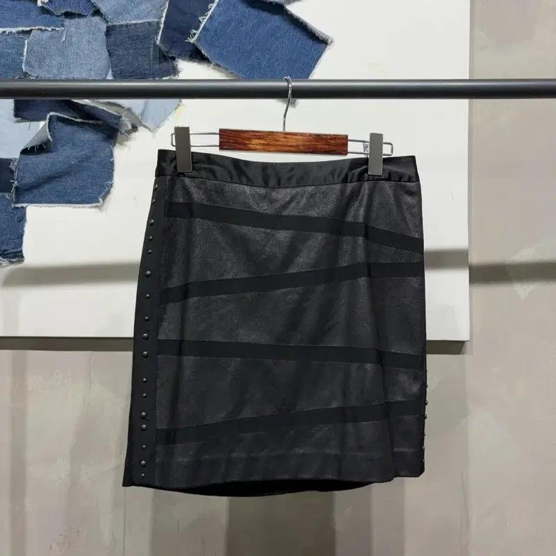 (28인치) 베스띠벨리 여성 캐주얼 H라인 미니스커트 치마