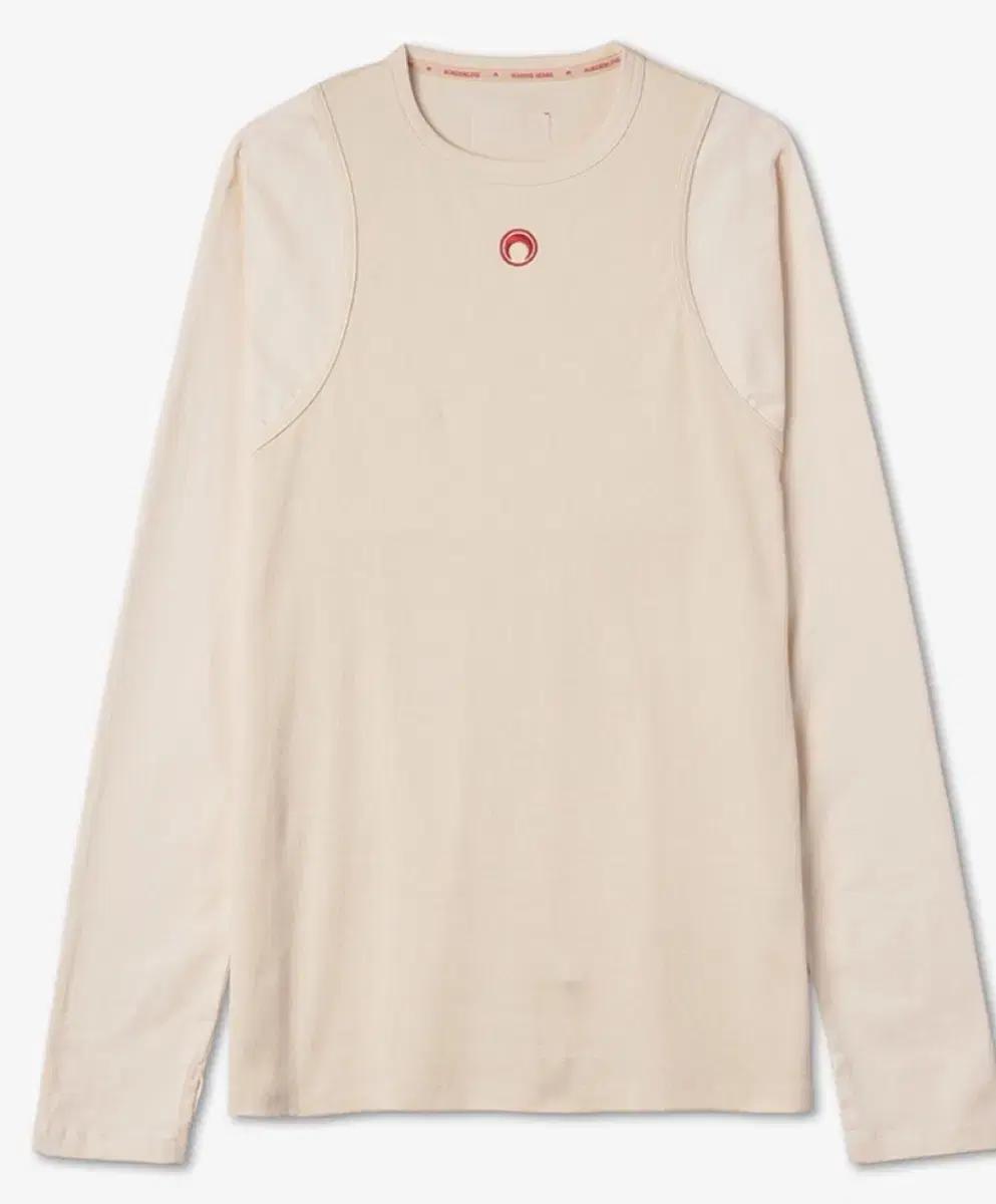 (새상품) Marine Serre 로고 엠브로이더드 티셔츠 - 아이보리