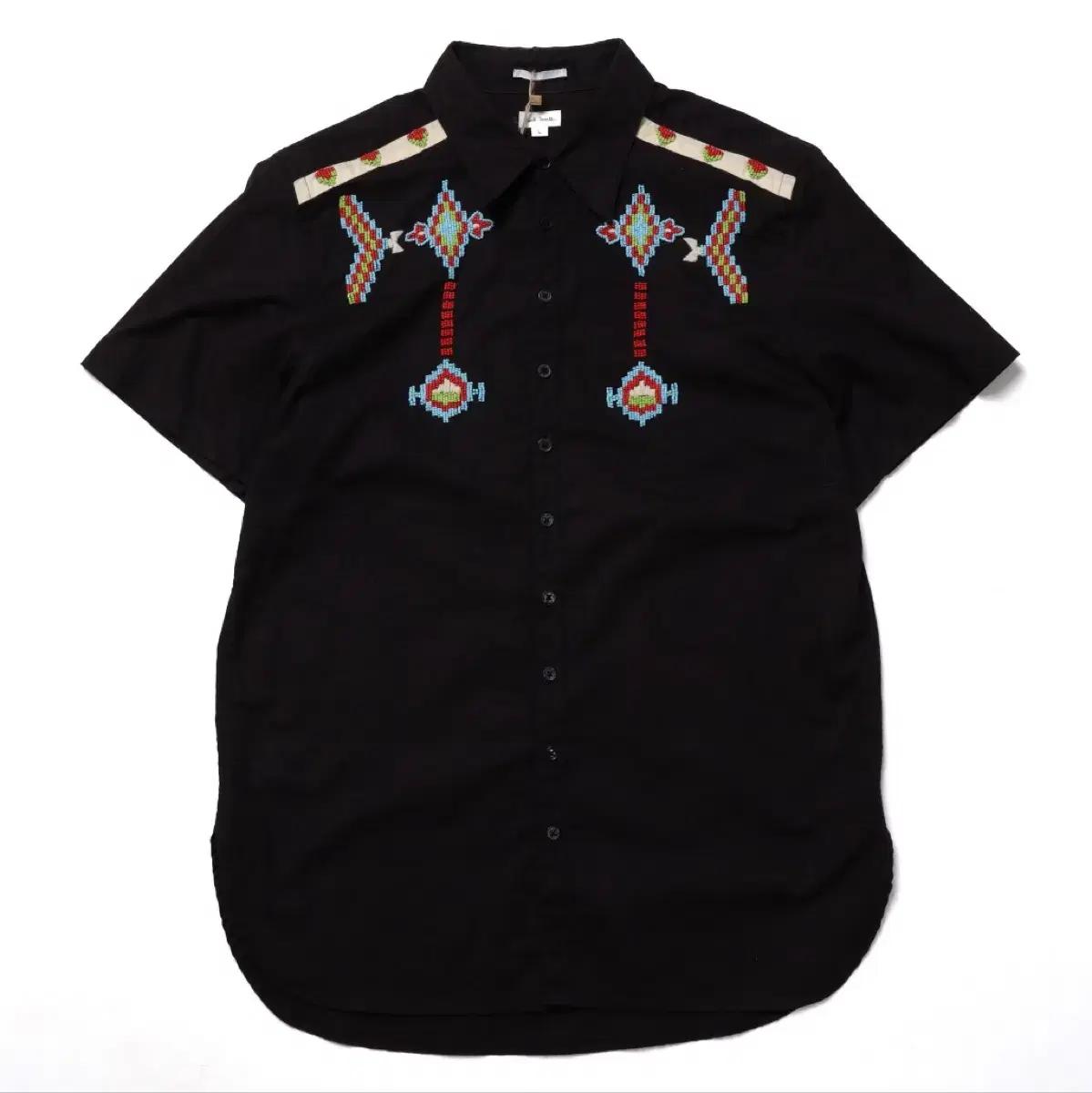 폴 스미스 Paul Smith Embroidered Half Shirt