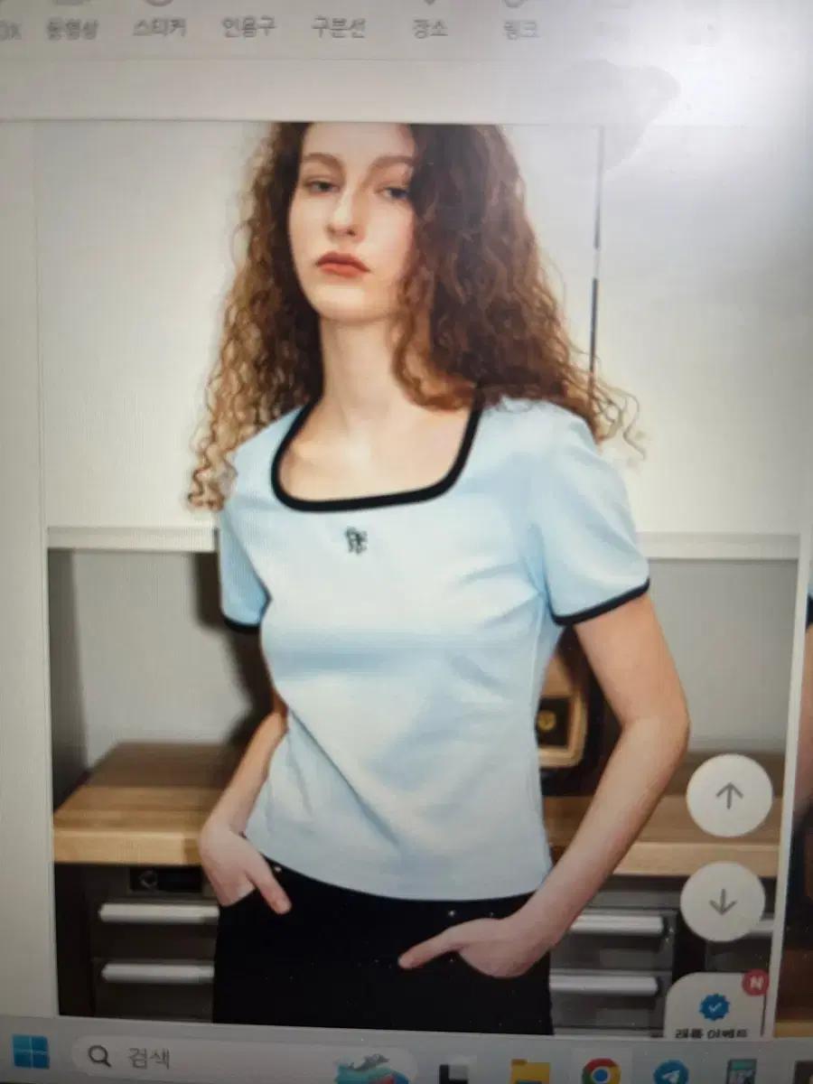 제너럴아이디어 반팔티 링거티