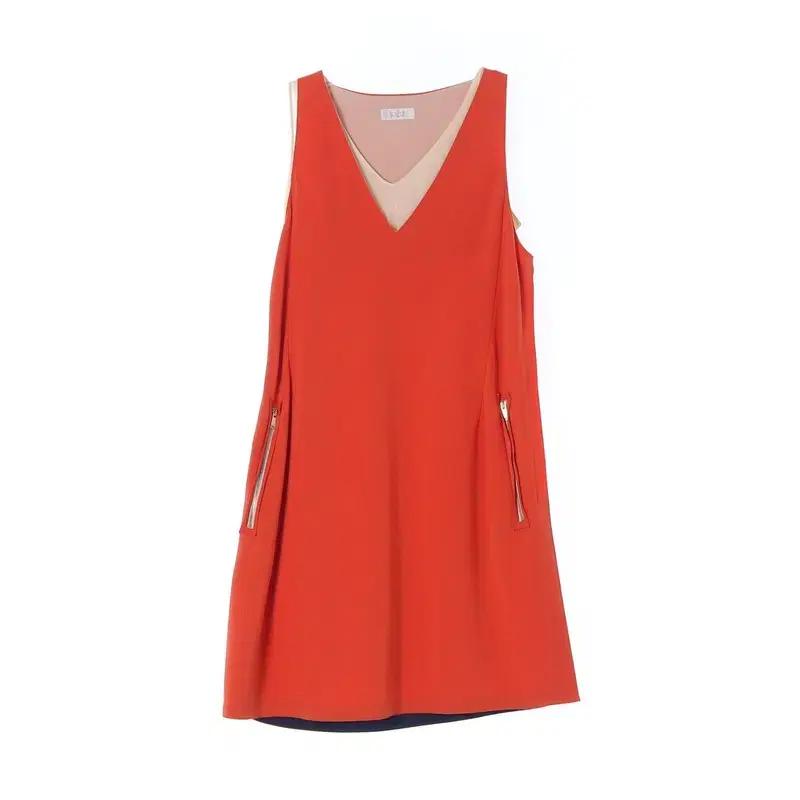 TIME 타임 레드 미니 원피스 | 여 82-94-160