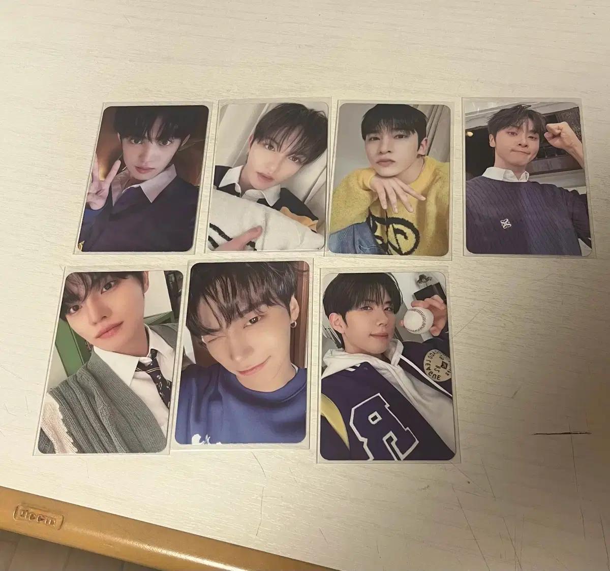 bae173 시즌그리팅 포카 전민욱 이한결 유준 준서 영서 도하 빛