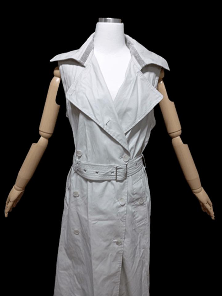 파비아나필리피 정품 여자 여름 여성 벨티드 민소매 트렌치 롱코트자켓85