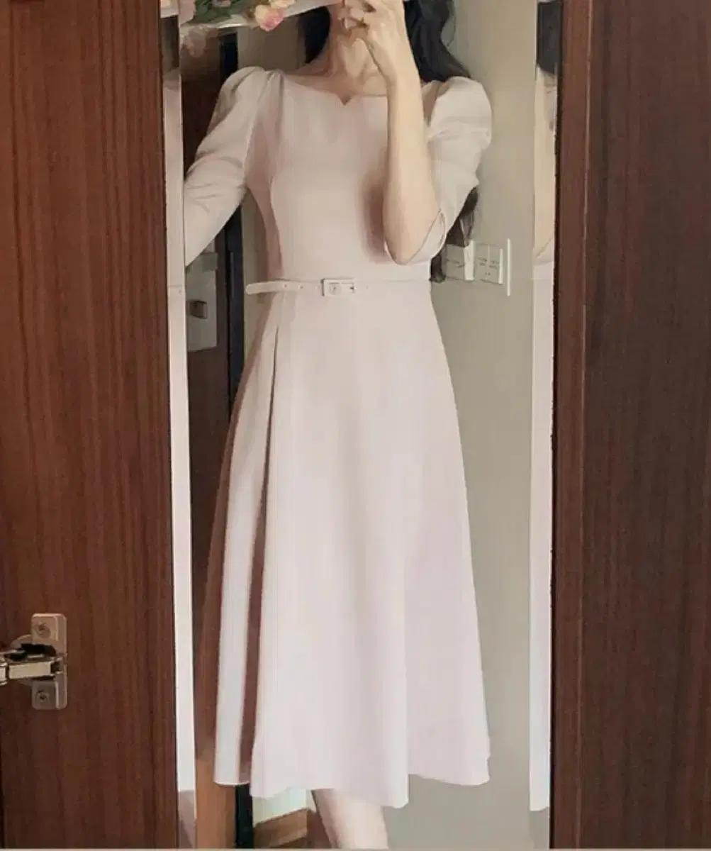 새상품 트임보트넥 롱원피스 하객룩 데이트룩