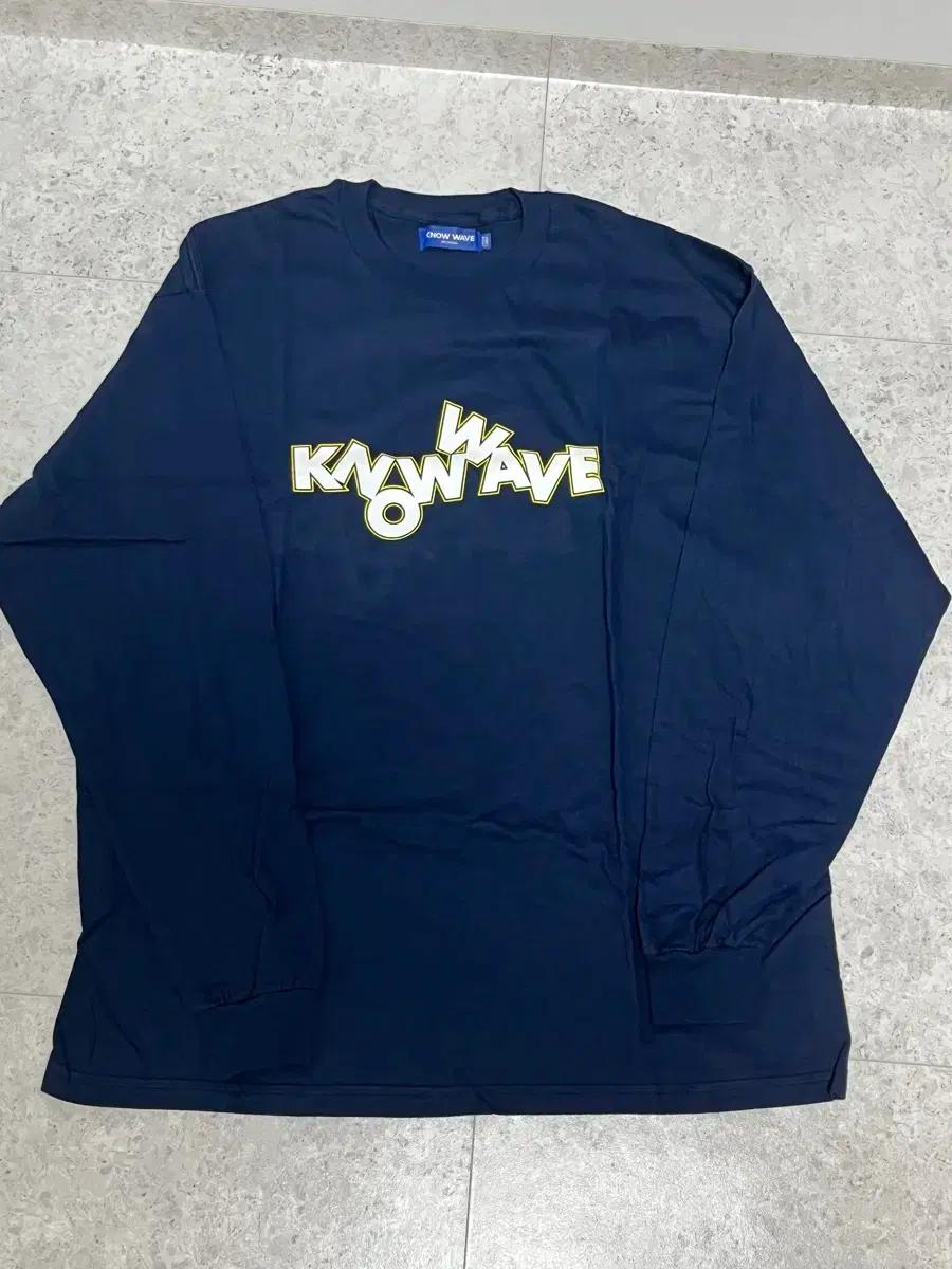 노우웨이브 로고 롱슬리브 네이비 XL