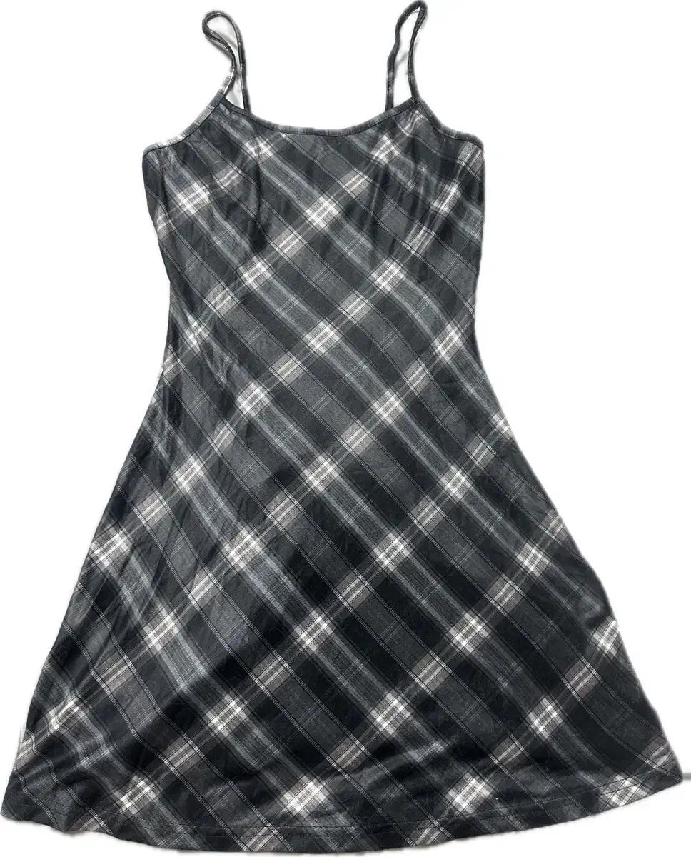 키치 체크 미니원피스