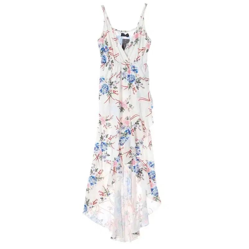 UIYIGE 화이트 롱 원피스 | 공용 S