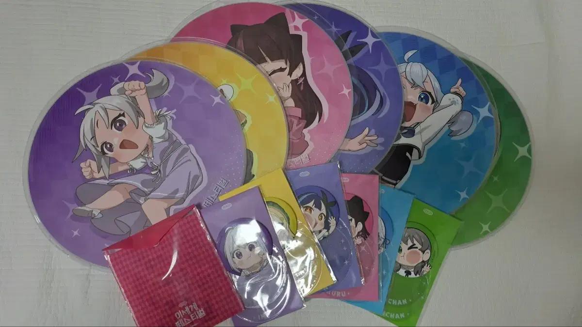 [분할 가능] 이세계아이돌 이세페 굿즈 캔뱃지, 피켓, 스폰지스티커