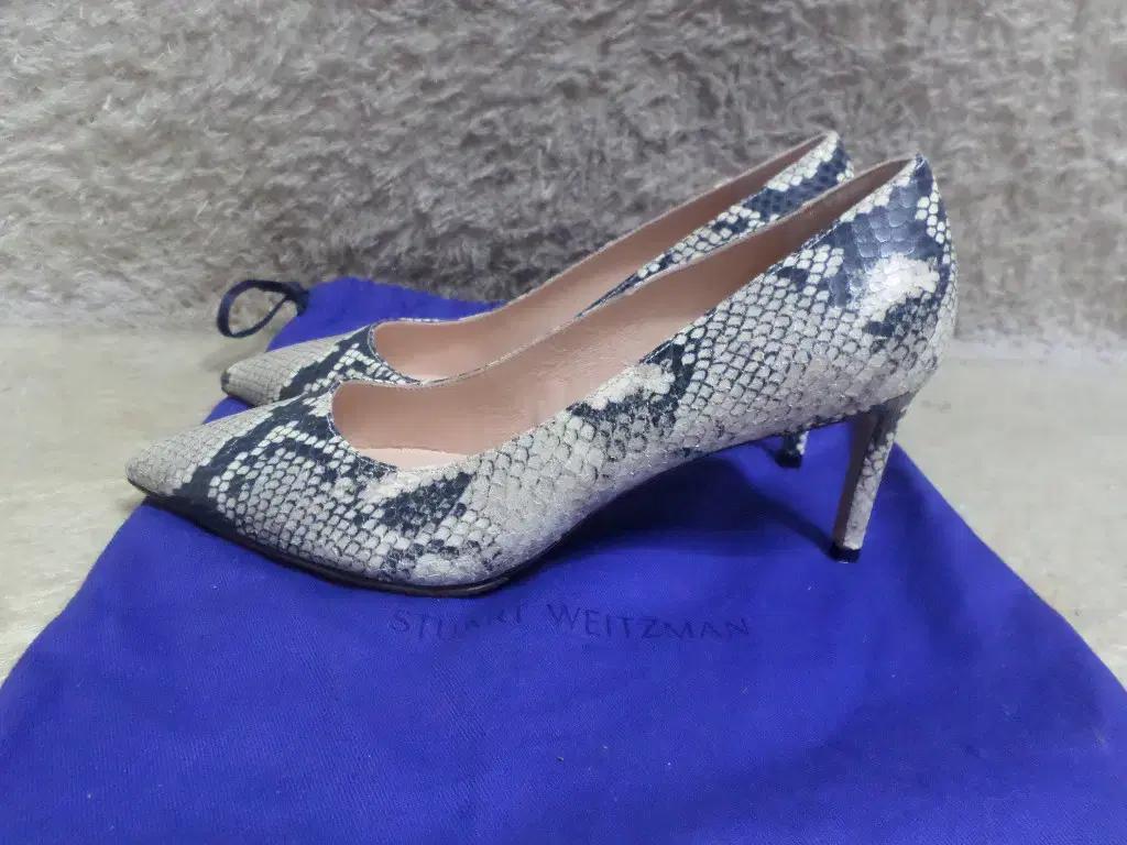 휘리릭구제 230 스튜어트와이츠먼 파이톤 구두 뱀피 중고 신발