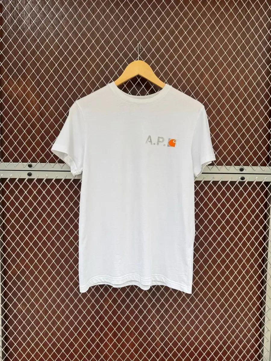 A.P.C 아페쎄 x 칼하트 콜라보 흰색 반팔티 S
