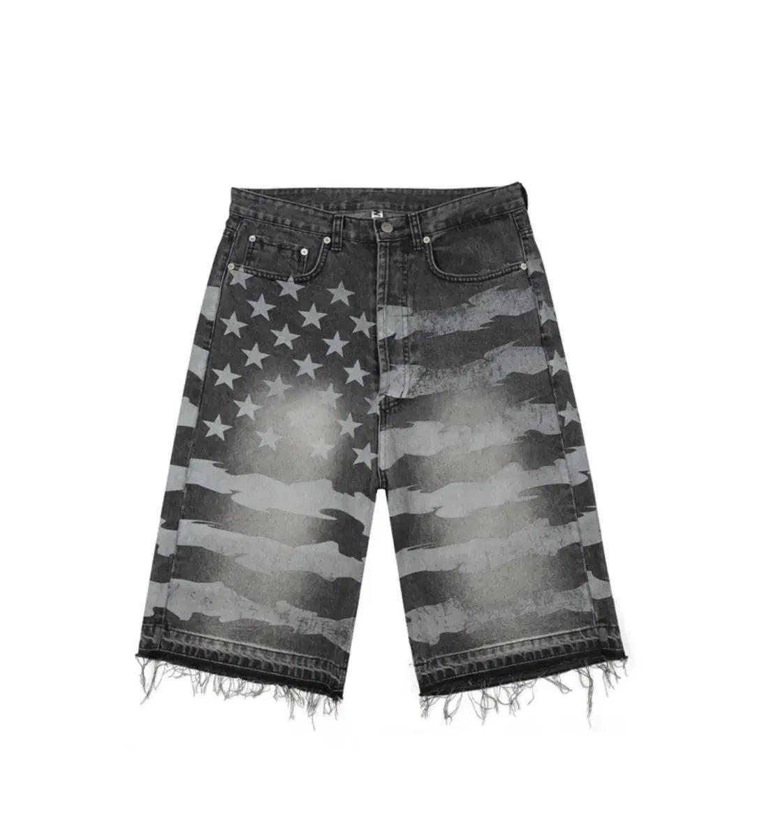 wesken 웨스켄 스타 버뮤다 데님 팬츠