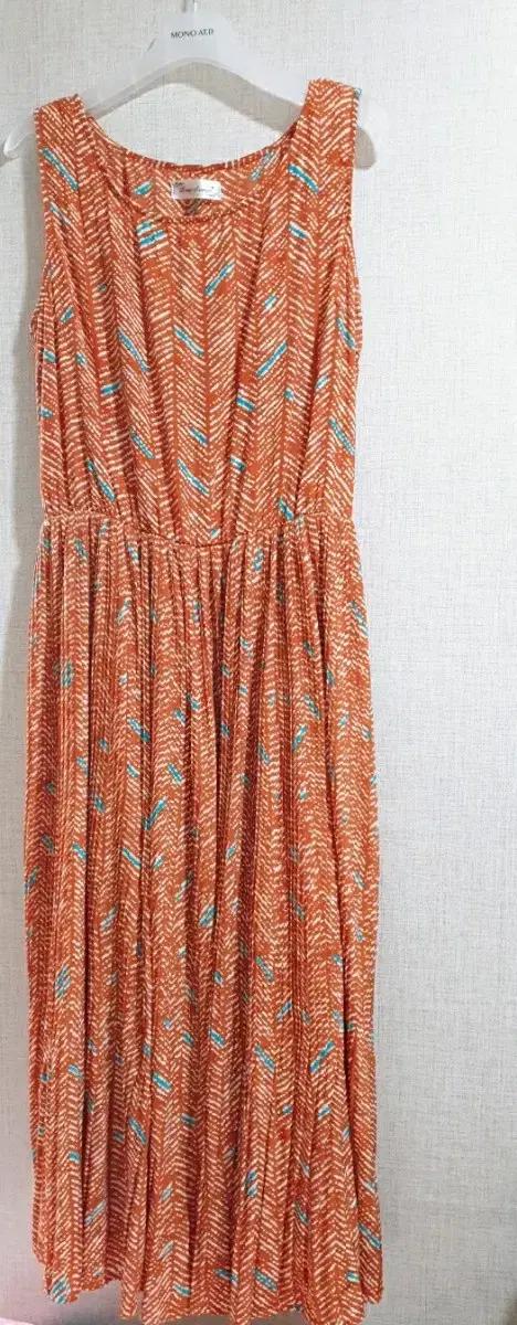 (~88사이즈) 나시 롱원피스,여름옷,기계주름 플리츠 시원한 패턴원피스