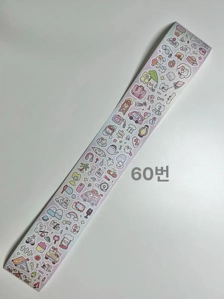 다꾸 키스컷 롤 스티커 데코 캠핑