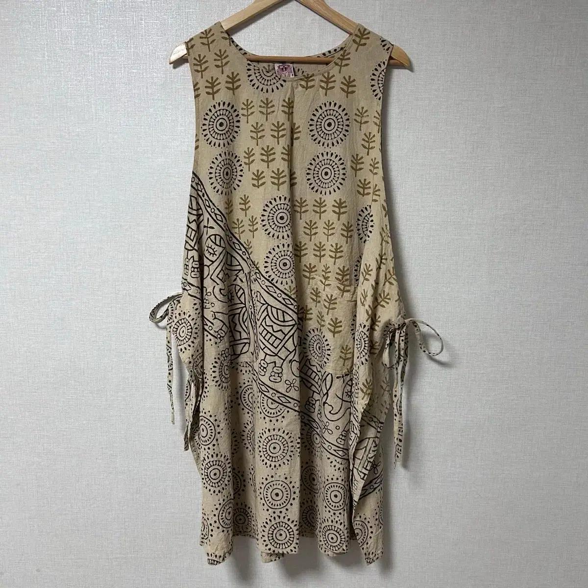 (원앤온리)수입빈티지 에스닉 원피스