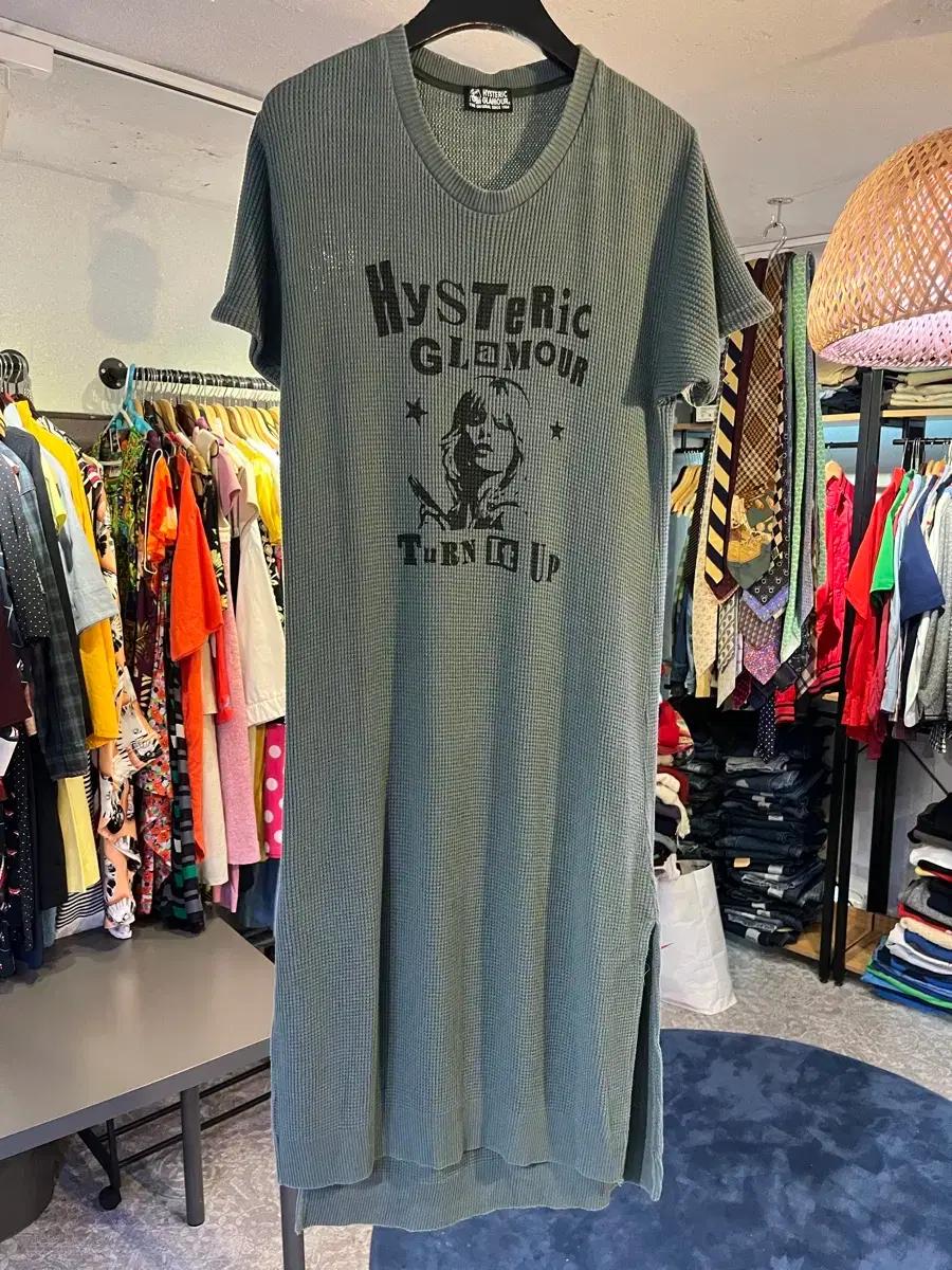 히스테릭 글래머 서멀 롱 원피스(일본제)