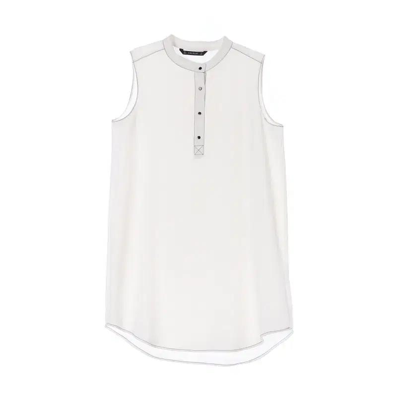 자라 헨리넥 슬리브리스 미니 원피스