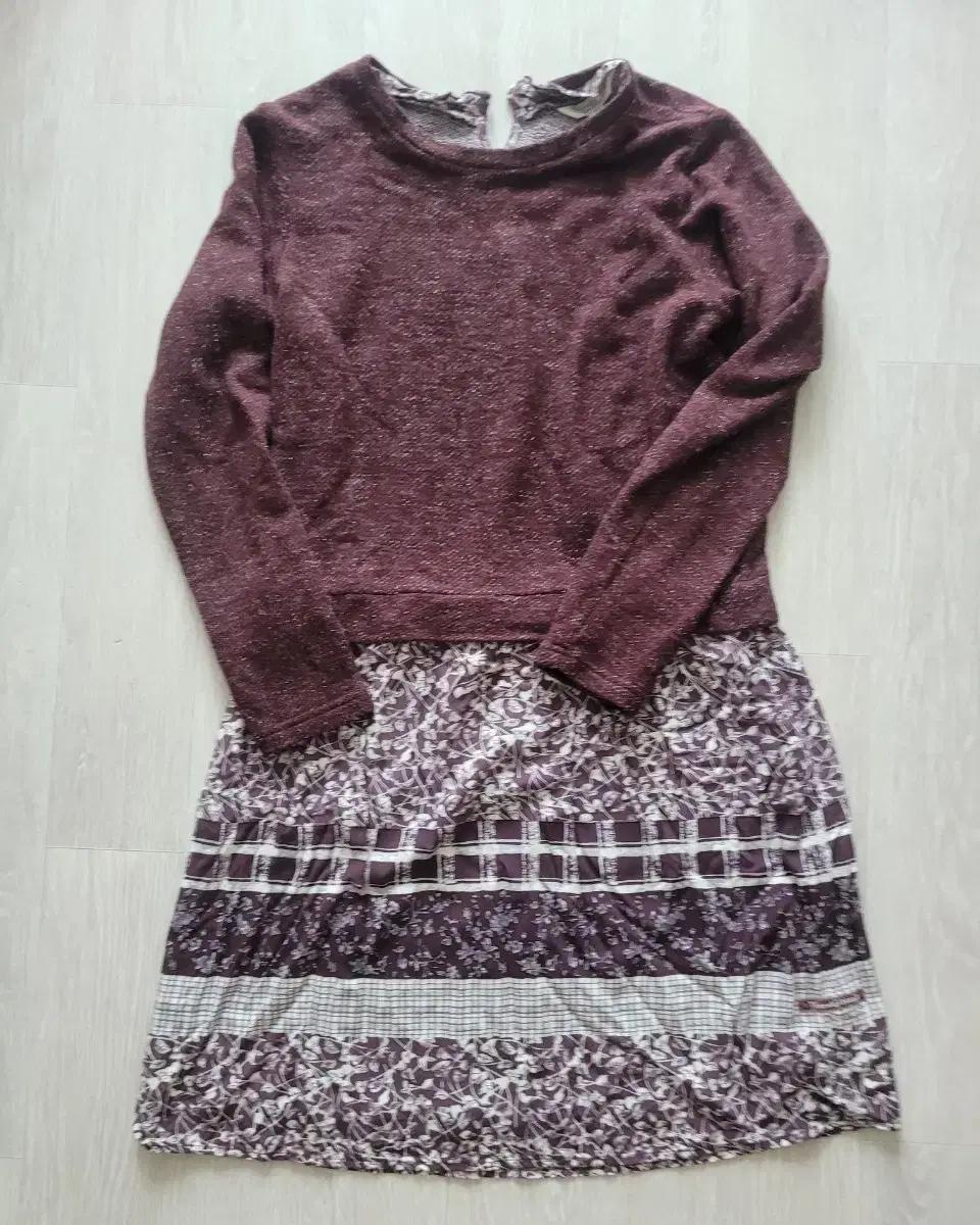 써스데이아일랜드 겨울니트 원피스 스몰 15천원