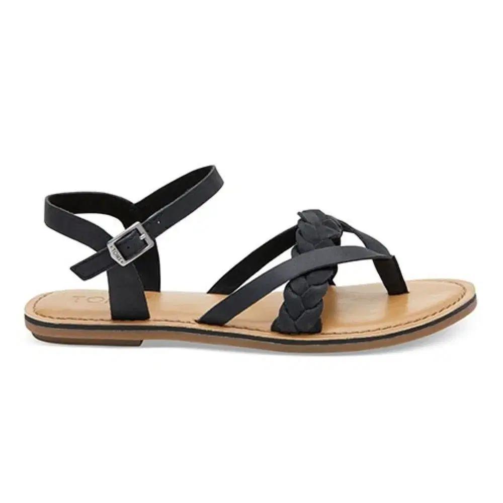 [TOMS] 블랙 레더 렉시 샌들 (여성용)