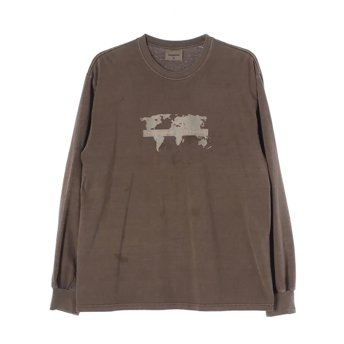 [M]디스이즈네버댓 브라운 워싱 빈티지 긴팔 티셔츠