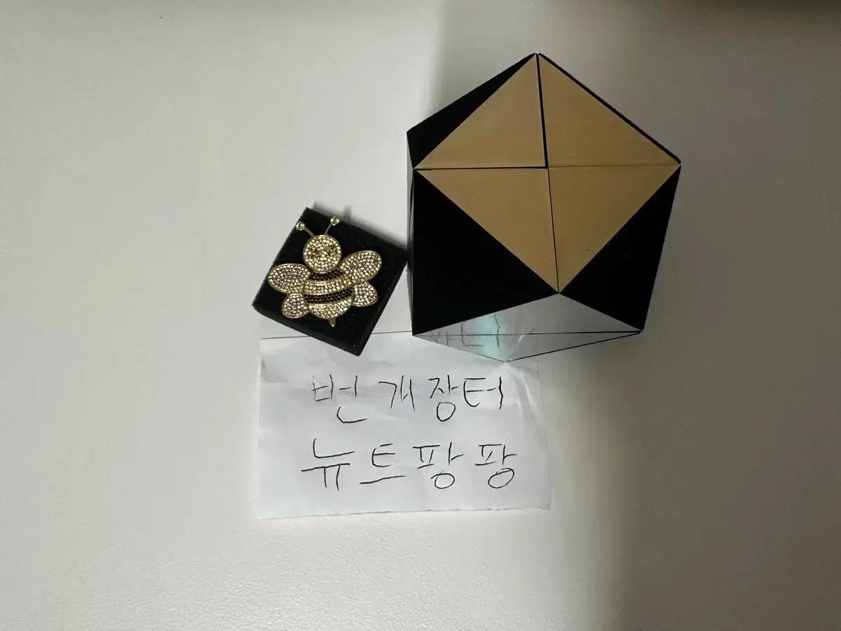 디올 카우스 크리스탈 브로치 골드