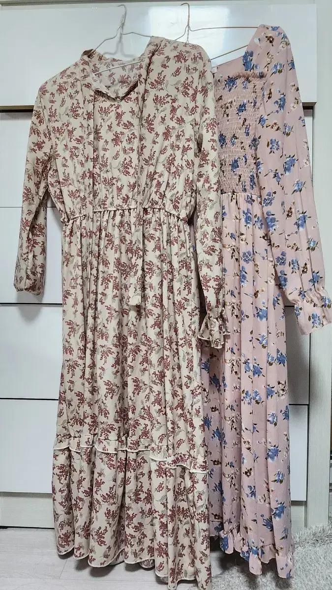 가을쉬폰롱원피스 2종 일괄9천