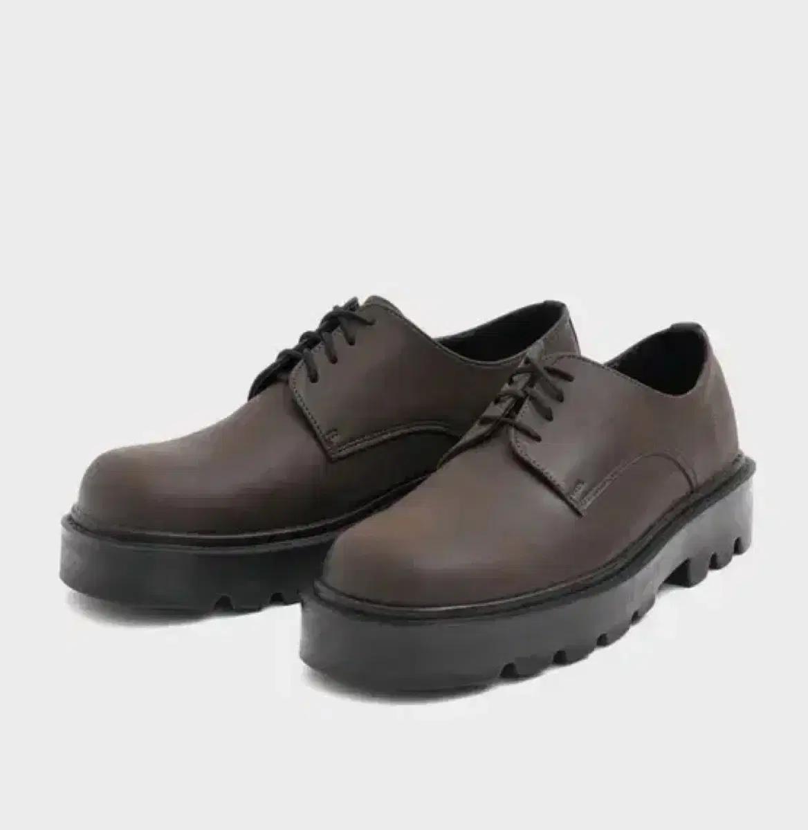 [285] 위더로드 클리프 스퀘어토 4홀 더비슈즈 브라운 남자로퍼