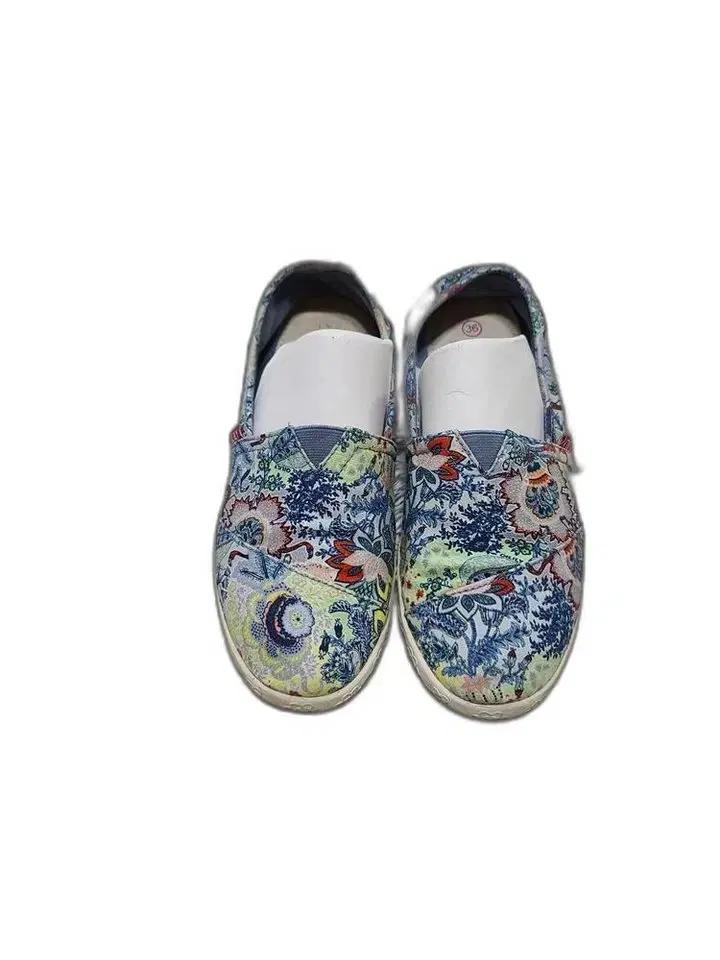 네덜란드 브랜드 오일릴리 여자 정품 여성 캐주얼 꽃무늬 단화신발36