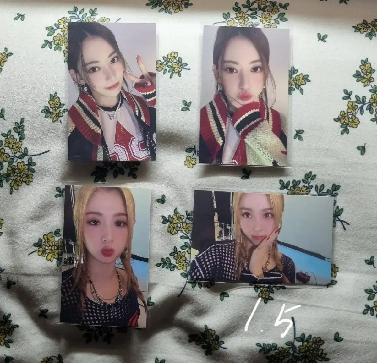 르세라핌 포카 김채원 시그 MD 급처 일괄 싸게 판매 양도