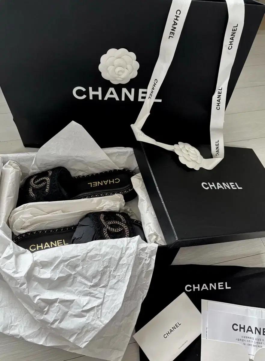 [CHANEL] Wool Mules Alpaca Black 이시영 샌들