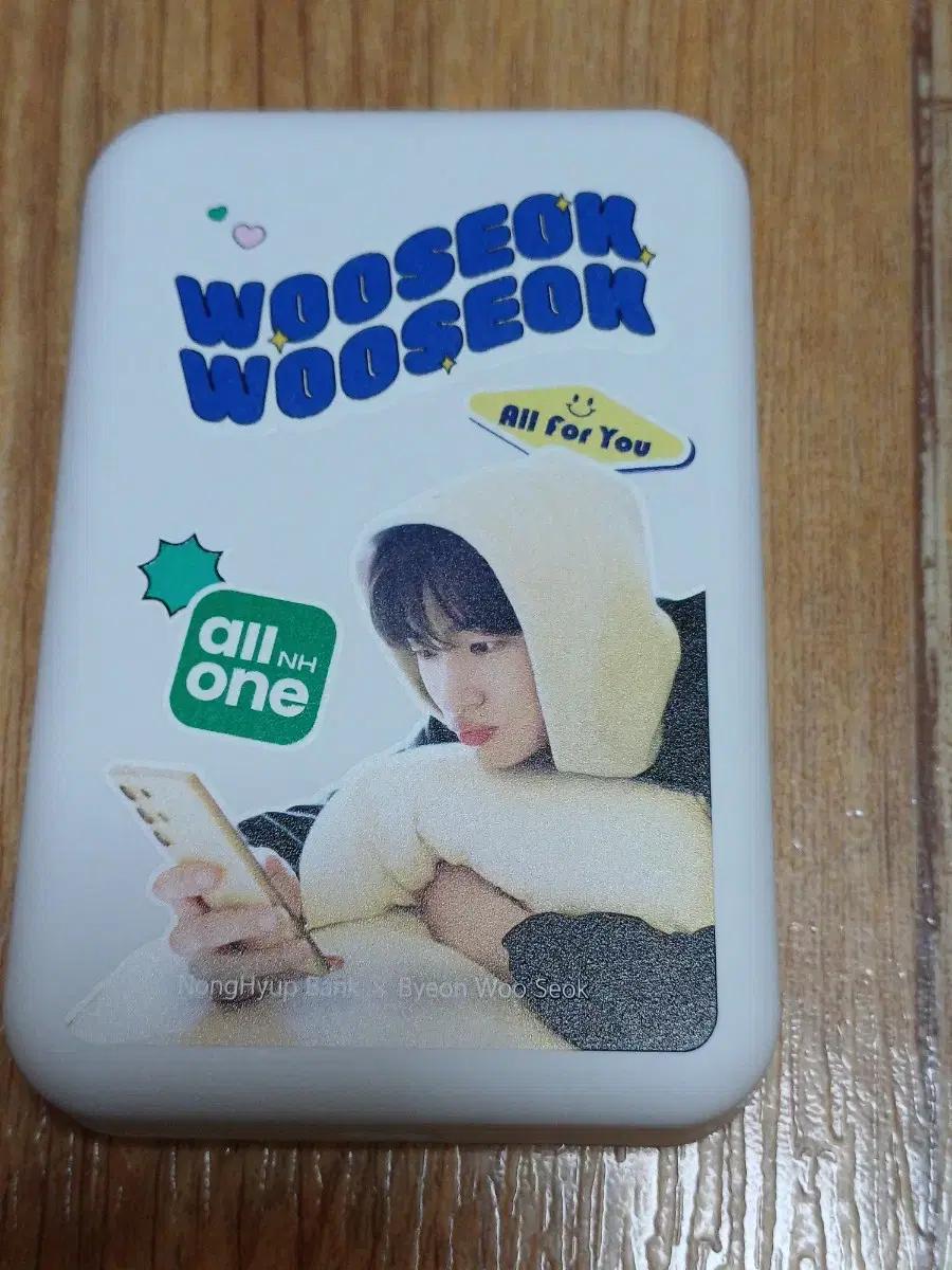 변우석 굿즈 올원뱅크 맥세이프 고속 보조배터리 5000mAh 미사용 새제