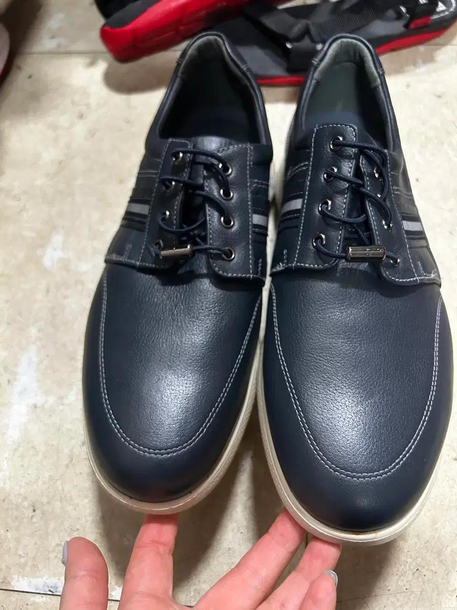 허시파피 남성 스포티캐주얼 보트슈즈화 270cm 남색