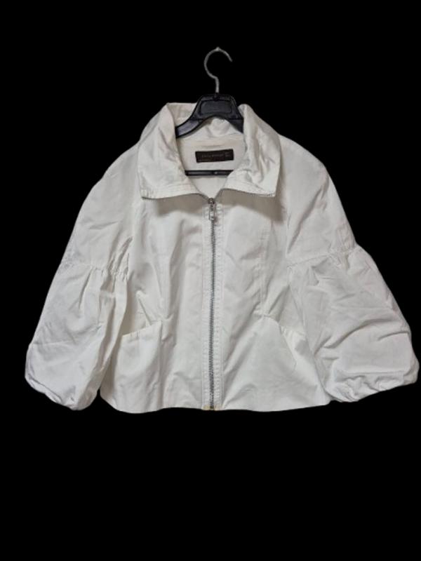 자라 정품 벌룬 여자 가을춘추용 여성 바람막이 숏크롭자켓점퍼S