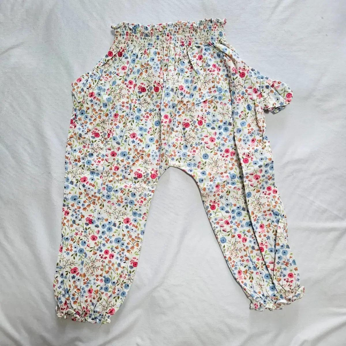 110사이즈 봄 여름 가을 7.8부 면바지 아기옷