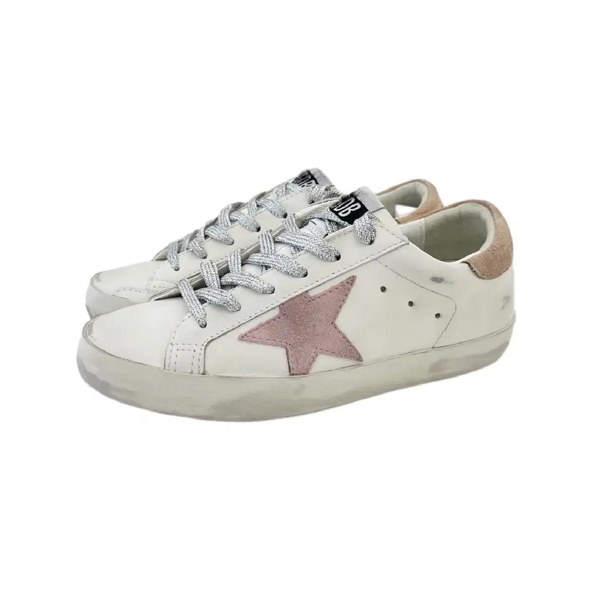 [새상품 정품] 골든구스 여성 슈퍼스타 스니커즈 화이트 핑크 11691