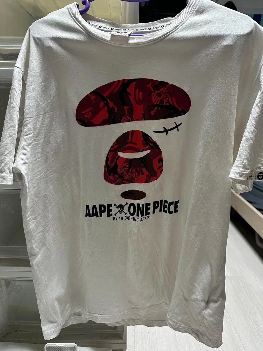 AAPE x ONE PIECE 콜라보 반팔티 XL