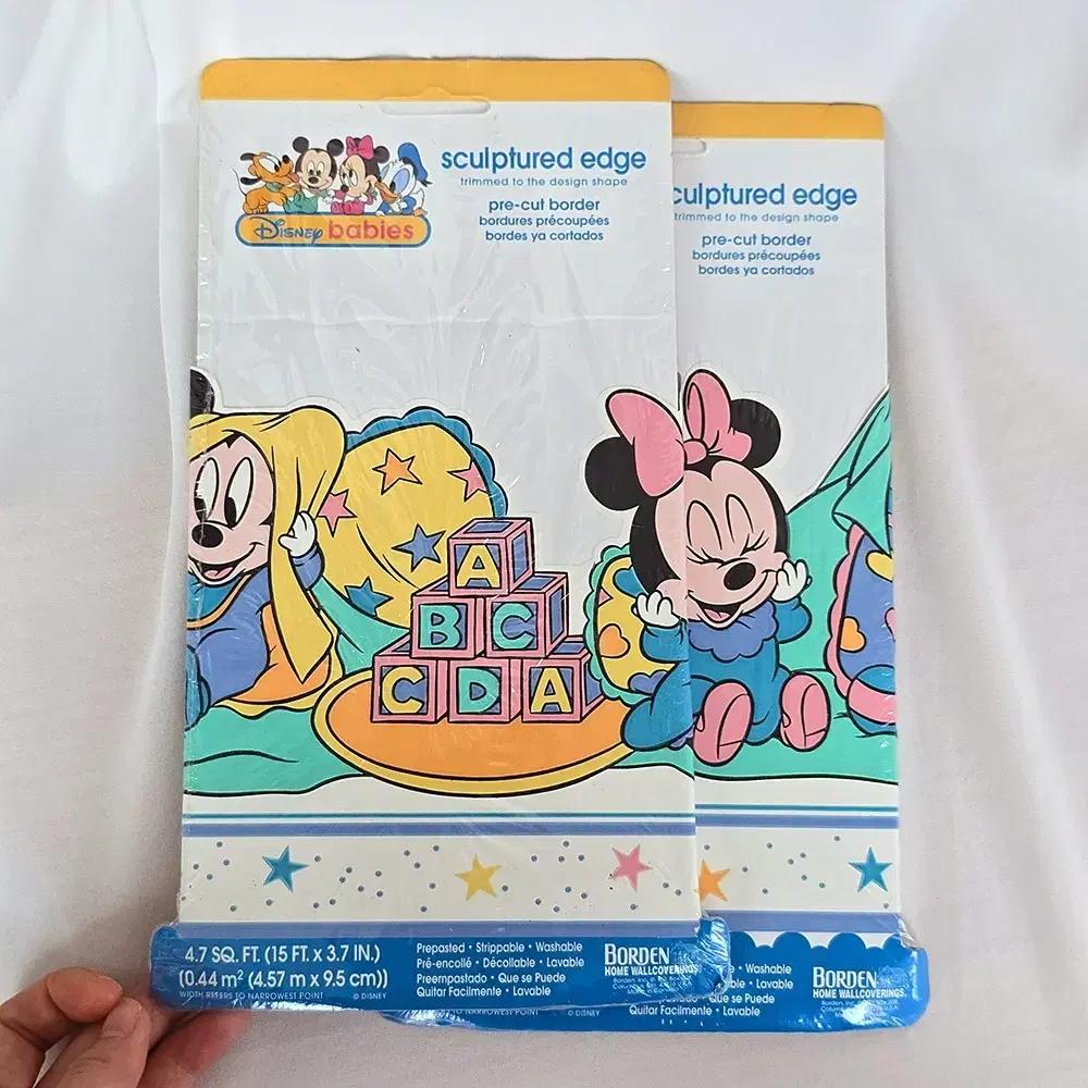 1998 디즈니 베이비 스티커 띠 벽지 셀프 인테리어