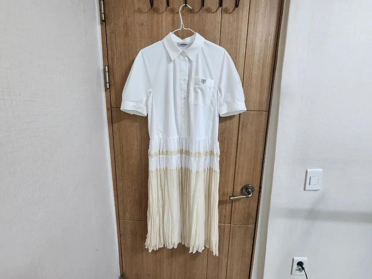 (55)여성 헤지스 반팔 셔츠형 원피스 여름