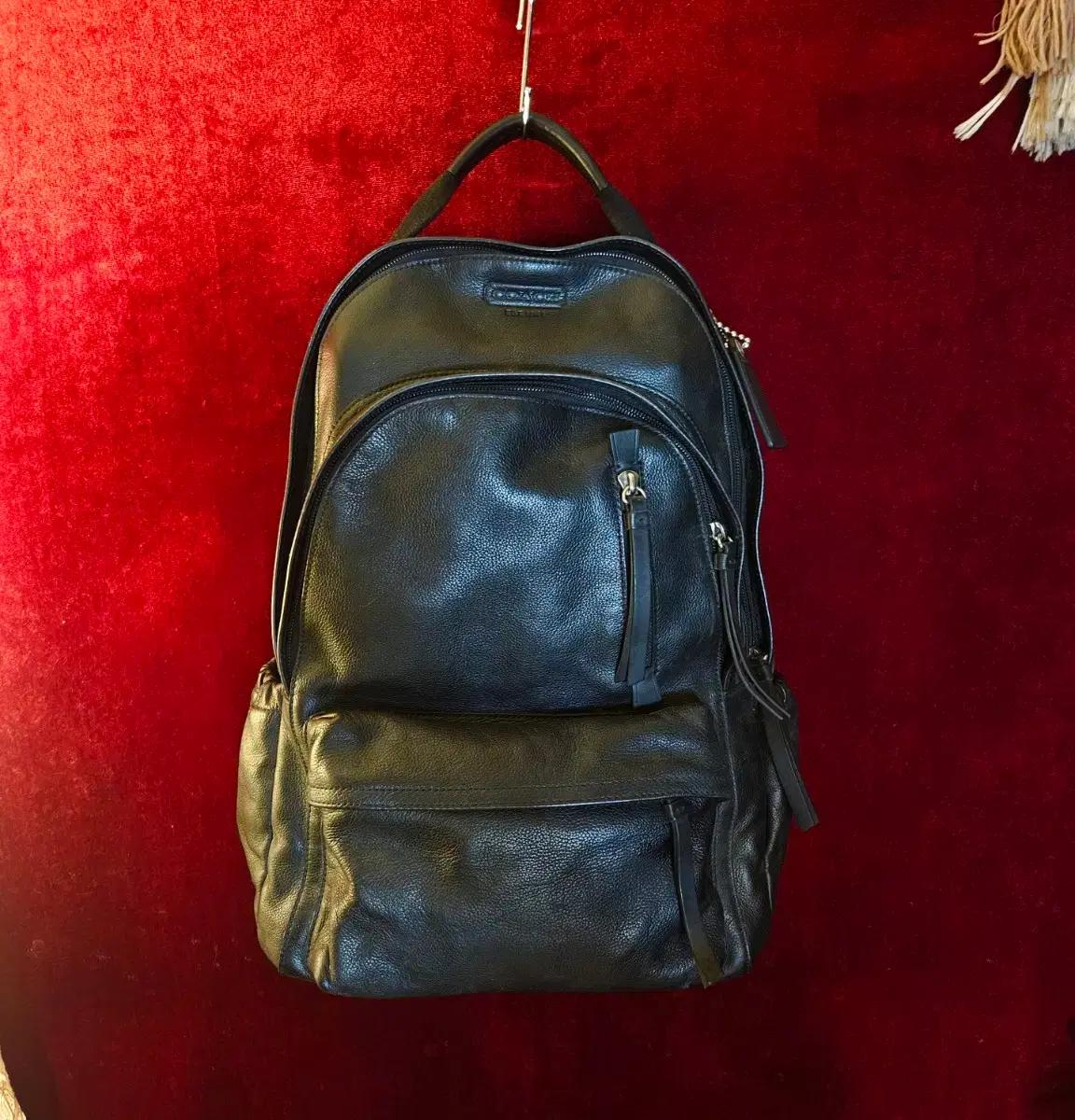 코치(COACH) 남성 톰슨 레더 백팩 30 x 44.5 size