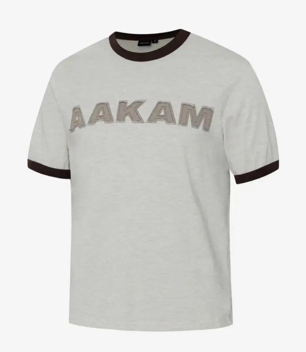 아캄 Logo Patch Ringer Top 반팔 링거티 (Brown)