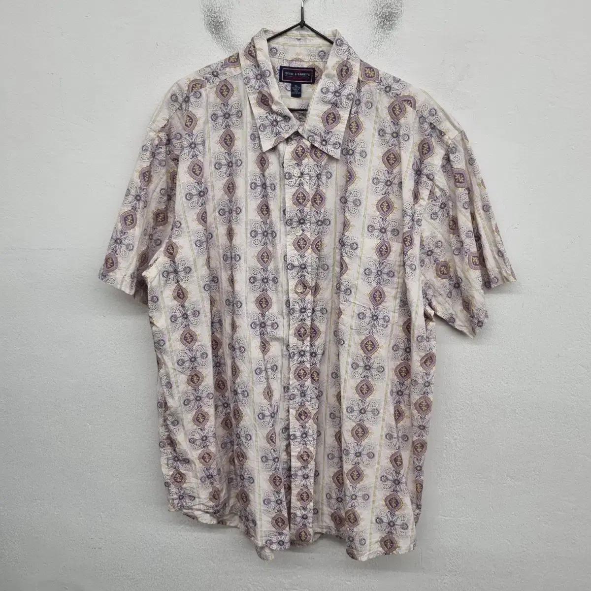 [115/3XL] STEVW & BARRY'S 네이티브 패턴 셔츠