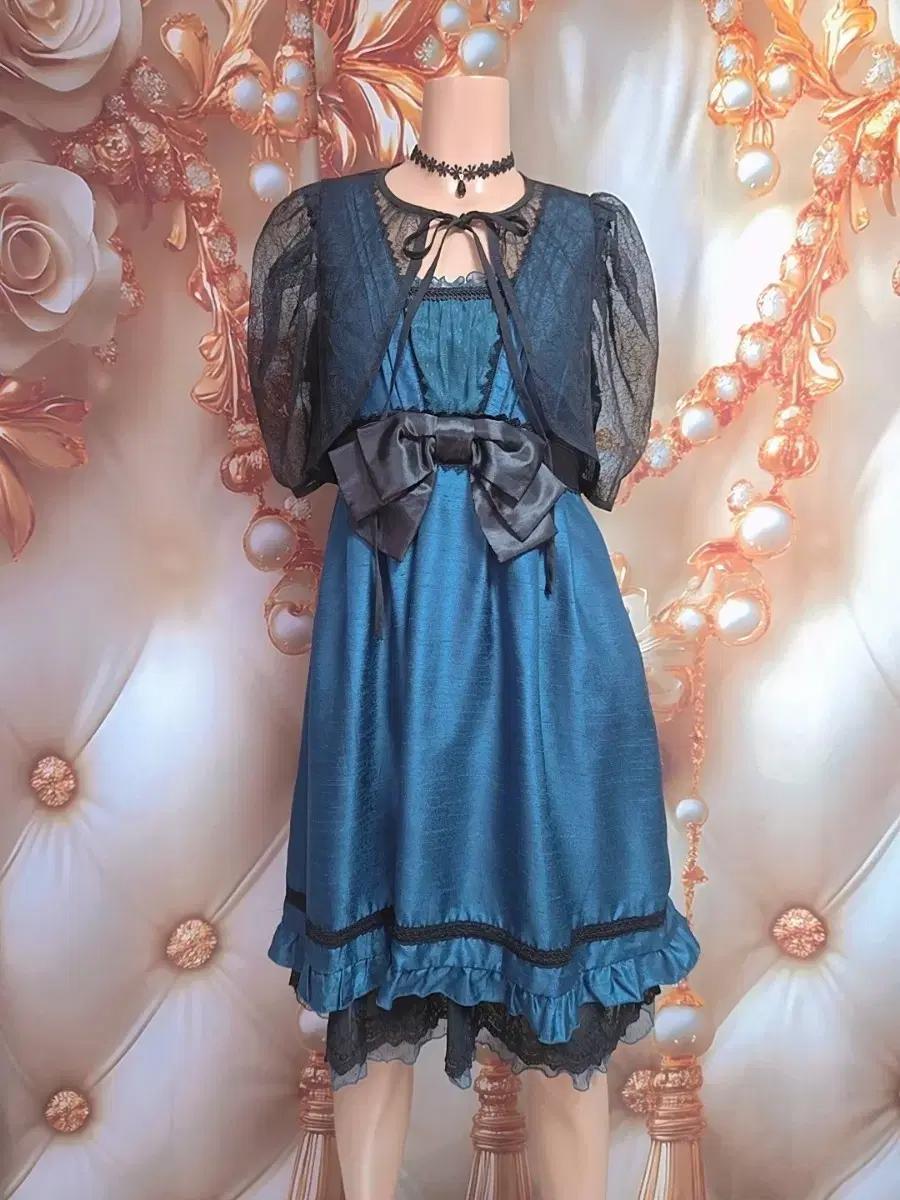 엑시즈팜 로맨틱 코디세트 원피스xtocco볼레로