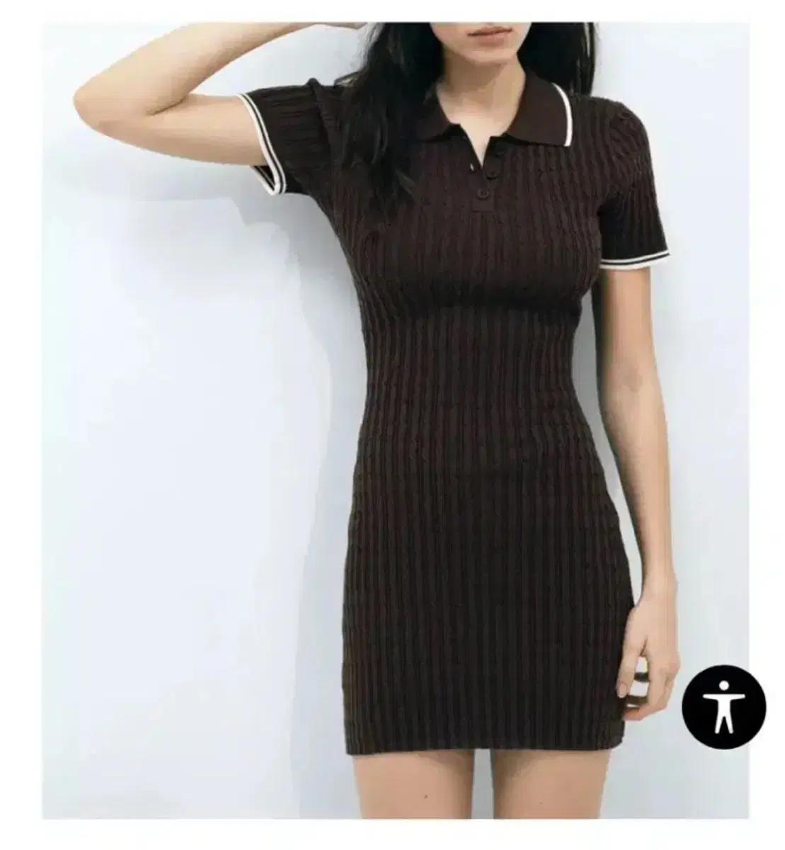 구해요) 자라 케이블 니트 원피스 xs(김채원 원피스)