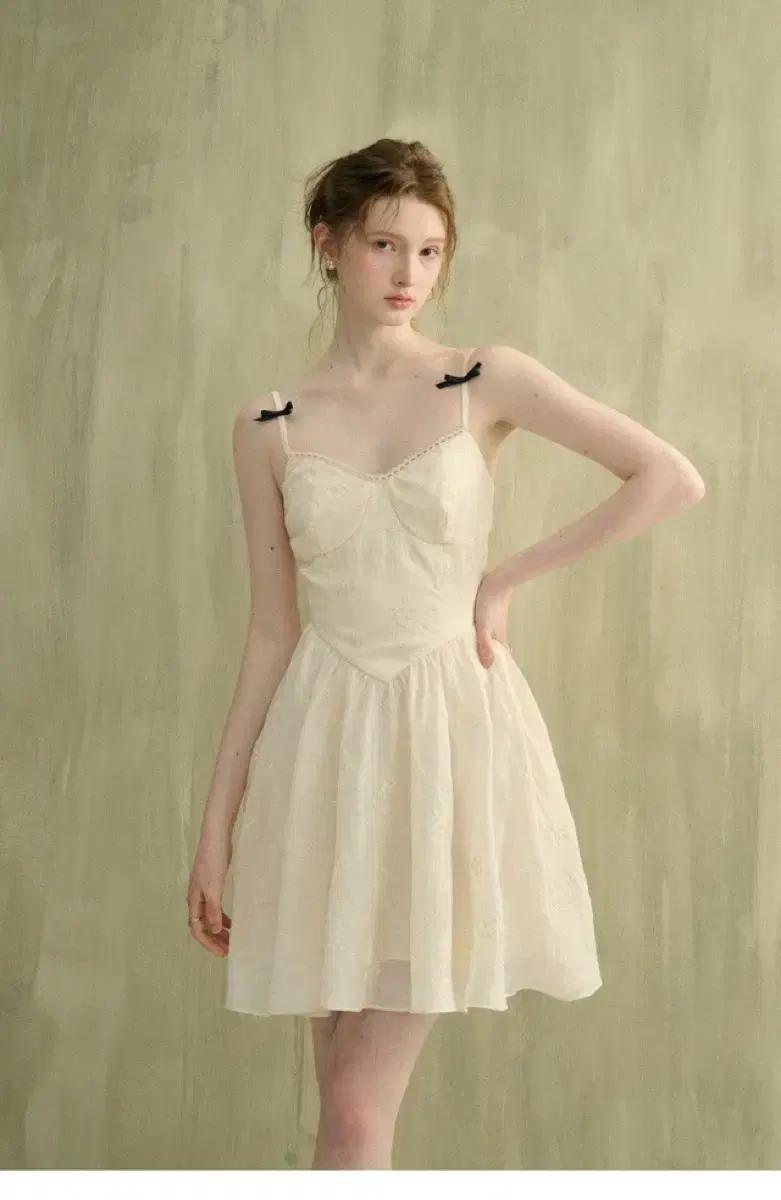 S사이즈) 신스덴 트윈 리본 미니원피스 여름나시원피스 휴양지데이트러블리룩