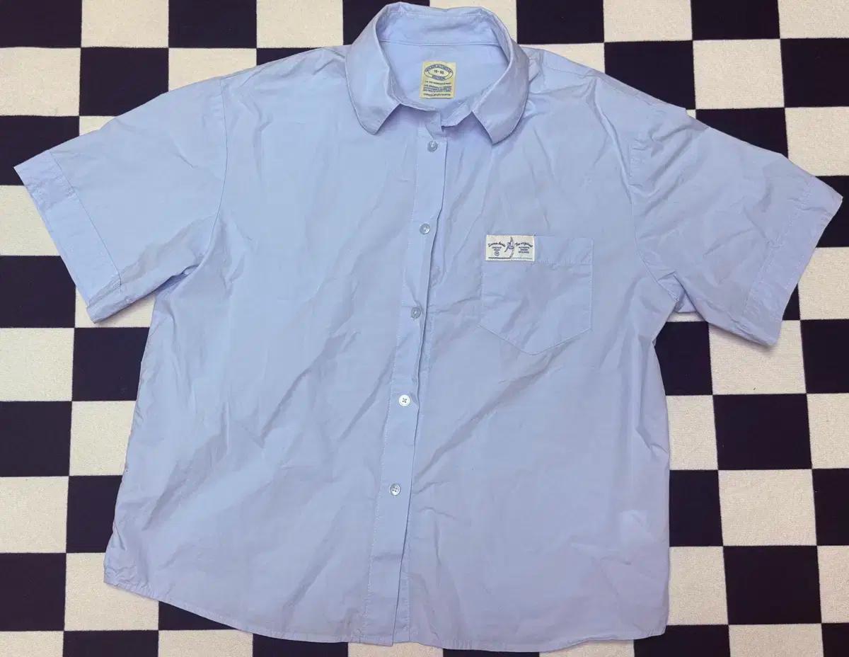 시눈 HALF SLEEVE COTTON SHIRT (SKY BLUE)
