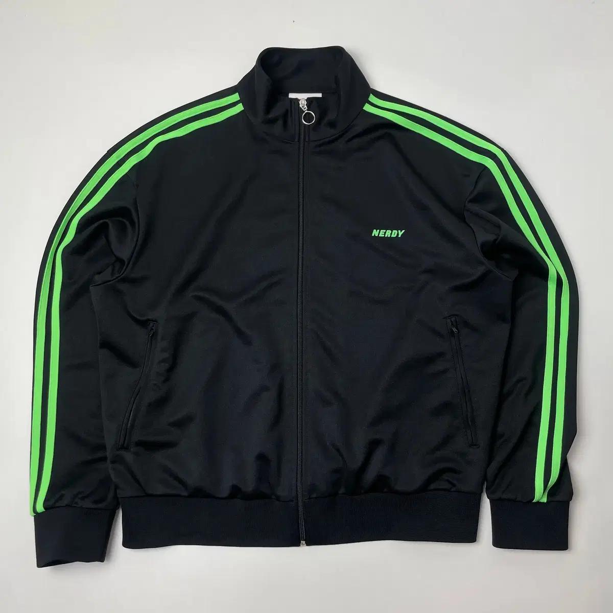 [택포] 널디 져지 트랙탑 네온그린 M