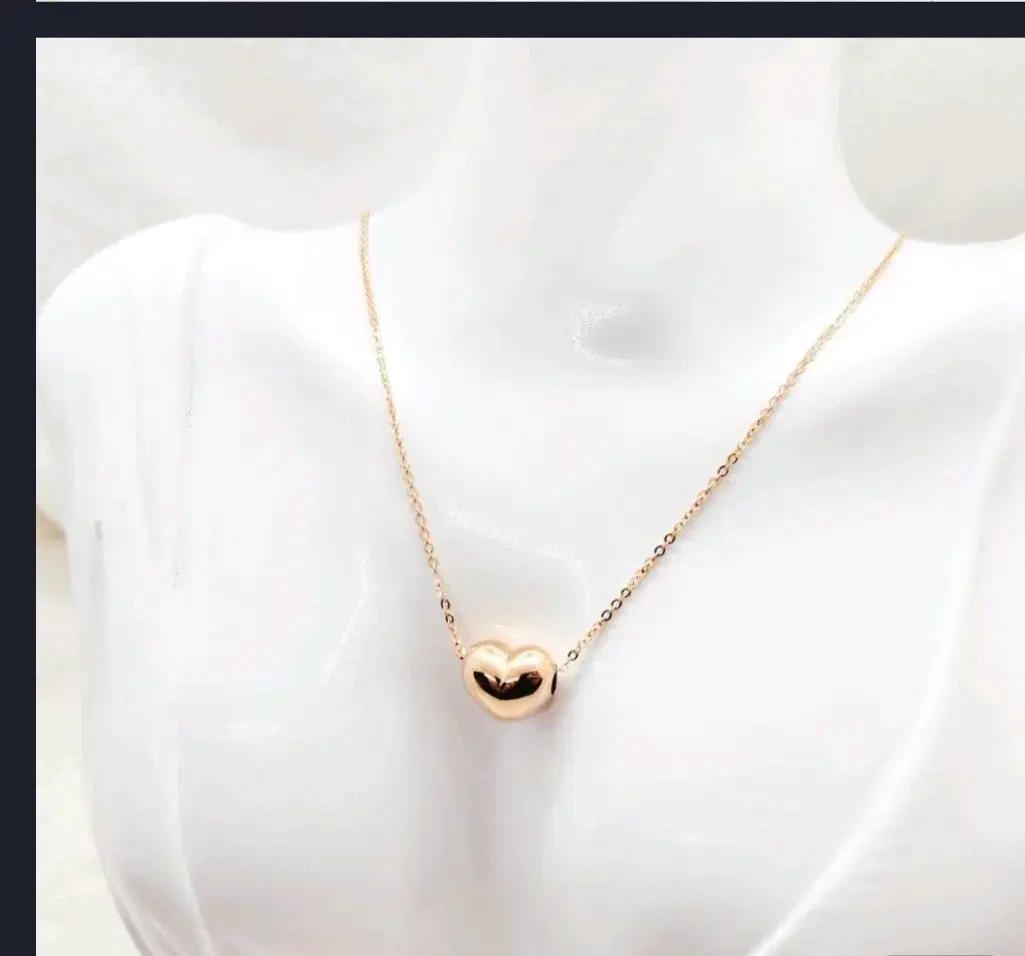 18k 하트 목걸이