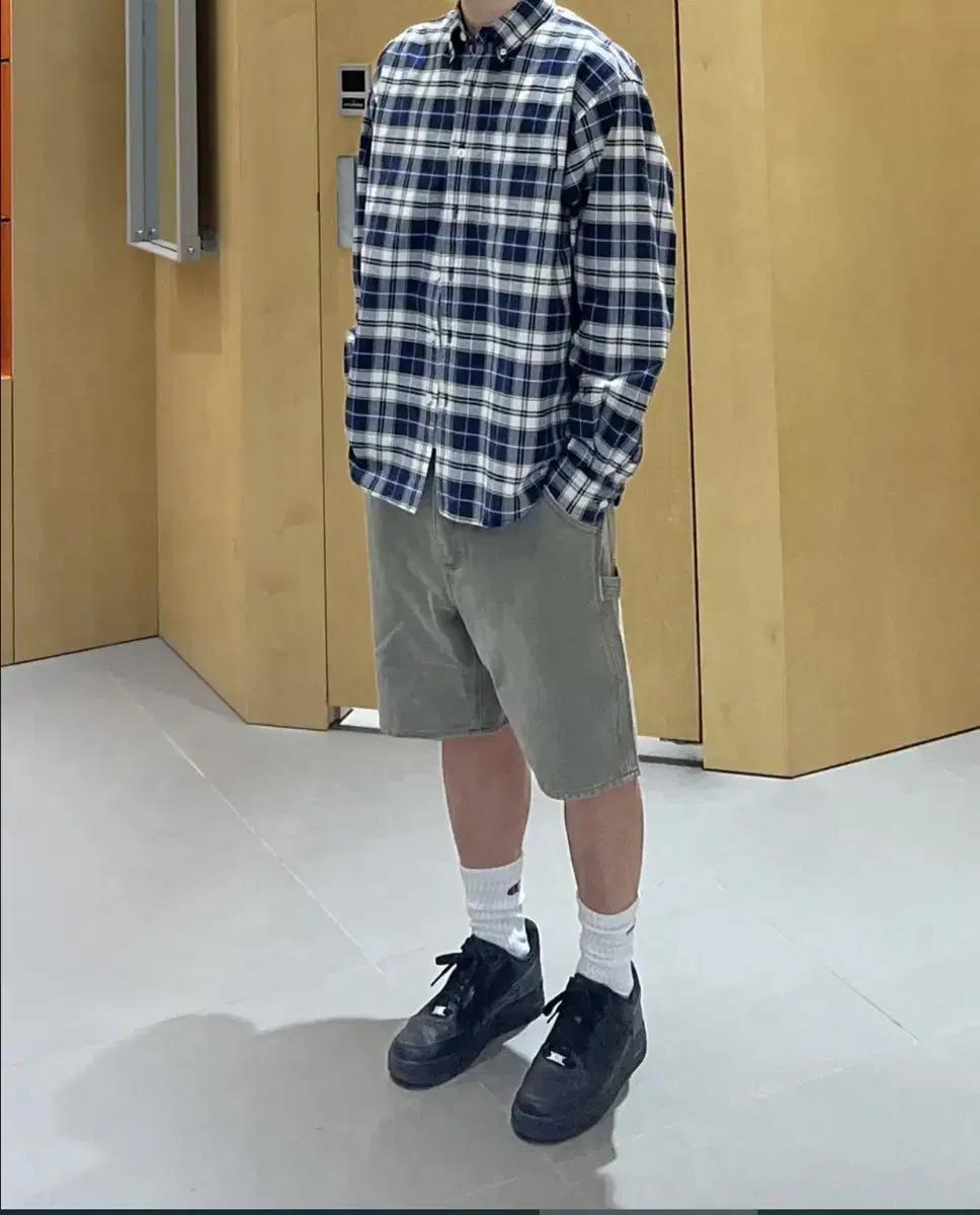 디네댓 카펜터 반바지 올리브 M