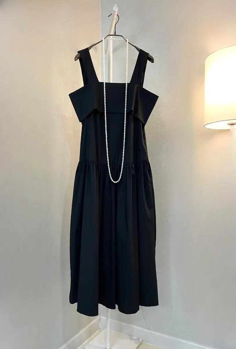 블랙롱 나시면 여름셔링레이어드 데일리루즈핏스퀘어넥 원피스